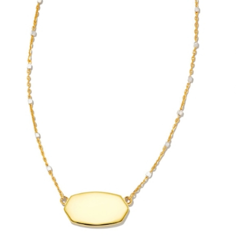 NWT Kendra Scott Elisa Metal Satellite 18K over Silver